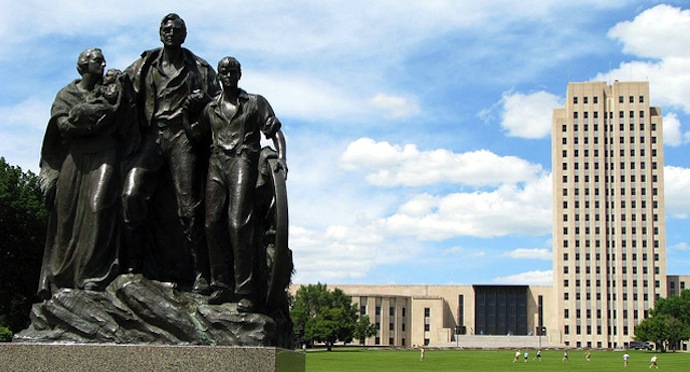 North Dakota capitol statue