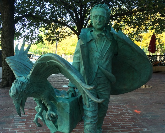  While other cities lay claim to Edgar Allan Poe, the author and poet was born in Boston. Photo via Massachusetts Office of Travel & Tourism 
