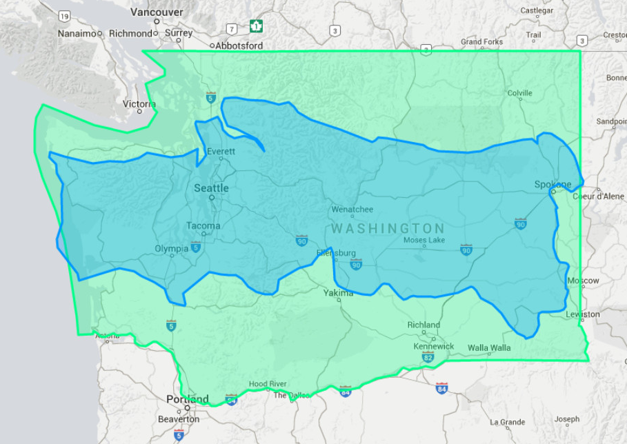 If Washington State Were a Storage Unit, What Countries Would Fit Inside?