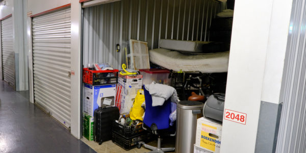 storage unit filled with items