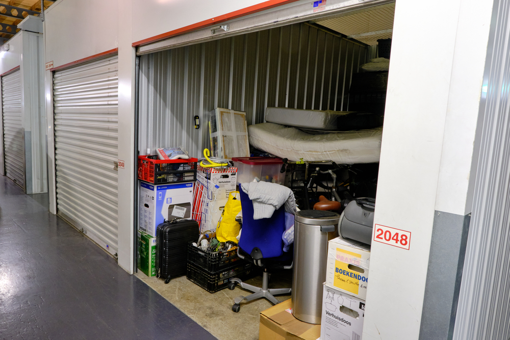 storage unit filled with items